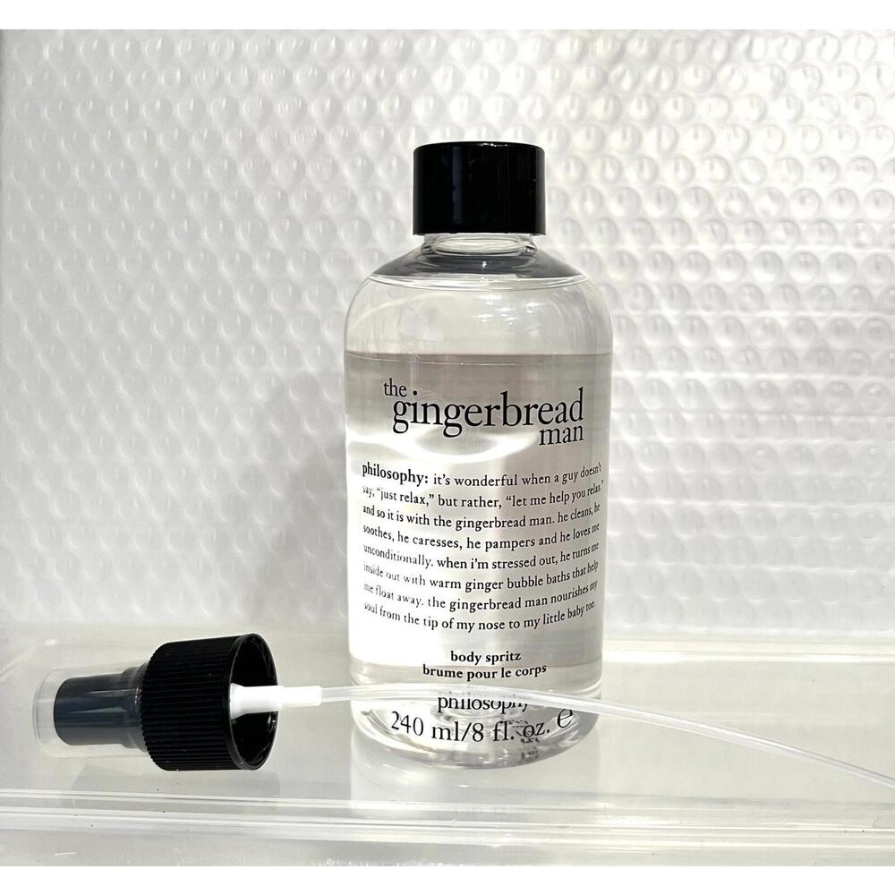 Philosophy The Gingerbread Man 8 fl. oz. Body Spritz w/ Spritzer Pump Sealed New